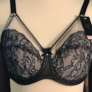 Wacoal Black 38C Retro Chic Underwire Bra NWT